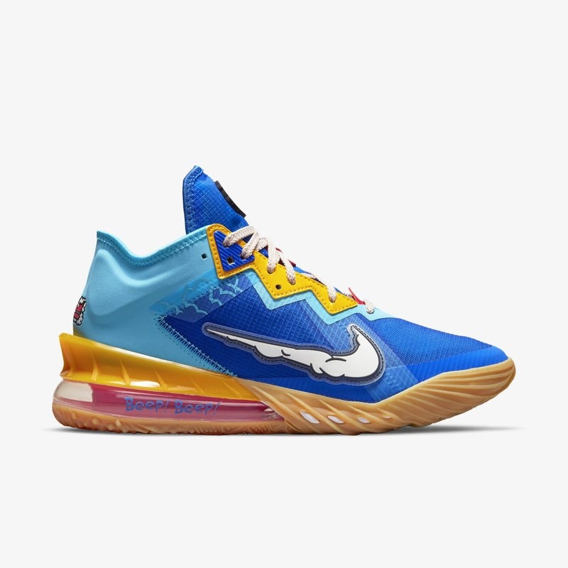 Nike lebron18 low space jamコラボ Nike Lebron 18 Low Wile E. vs Roadrunner Space Jam - CV7562-401